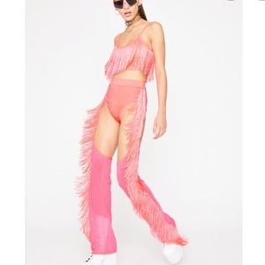 Fringe Top and pants set
